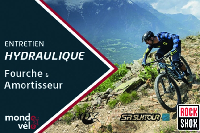 Mondovélo réalise l'entretien de votre fourche & amortisseur VTT